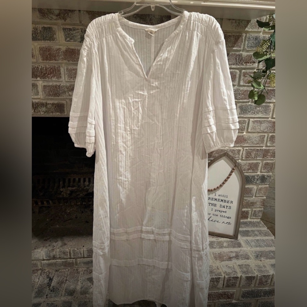 Caslon White Midi Dress